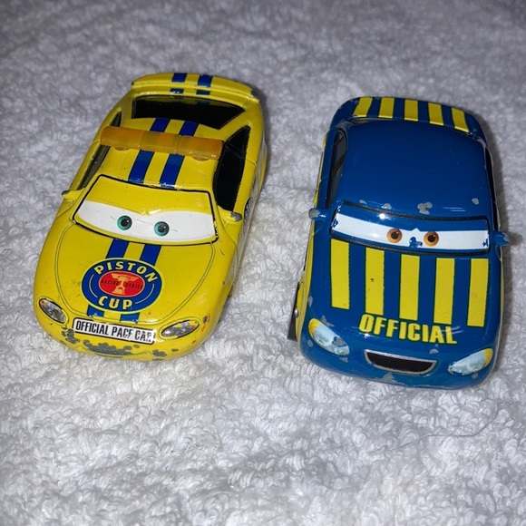 Disney Pixar Cars Charlie Checker and Race Official Tom - Picture 1 of 5